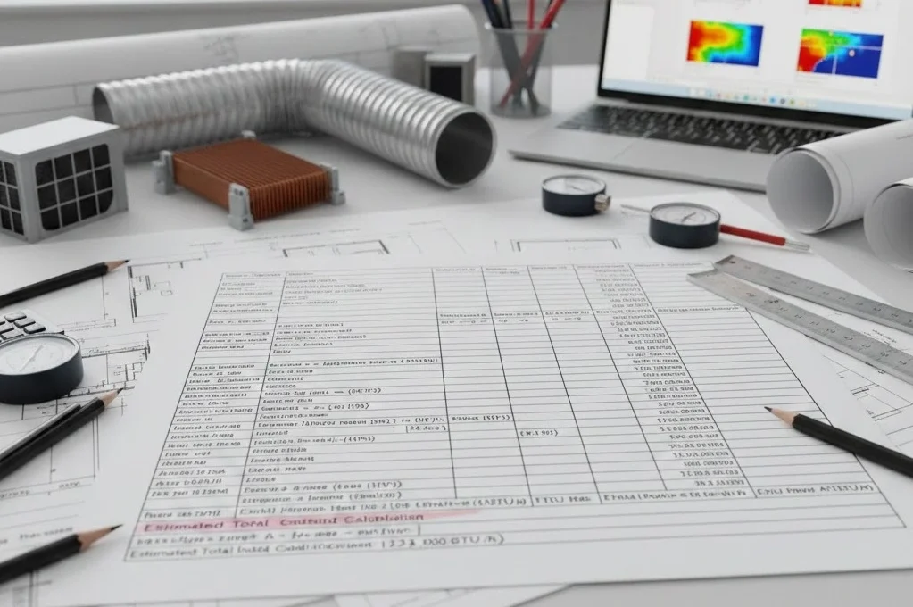 HVAC load calculation methods