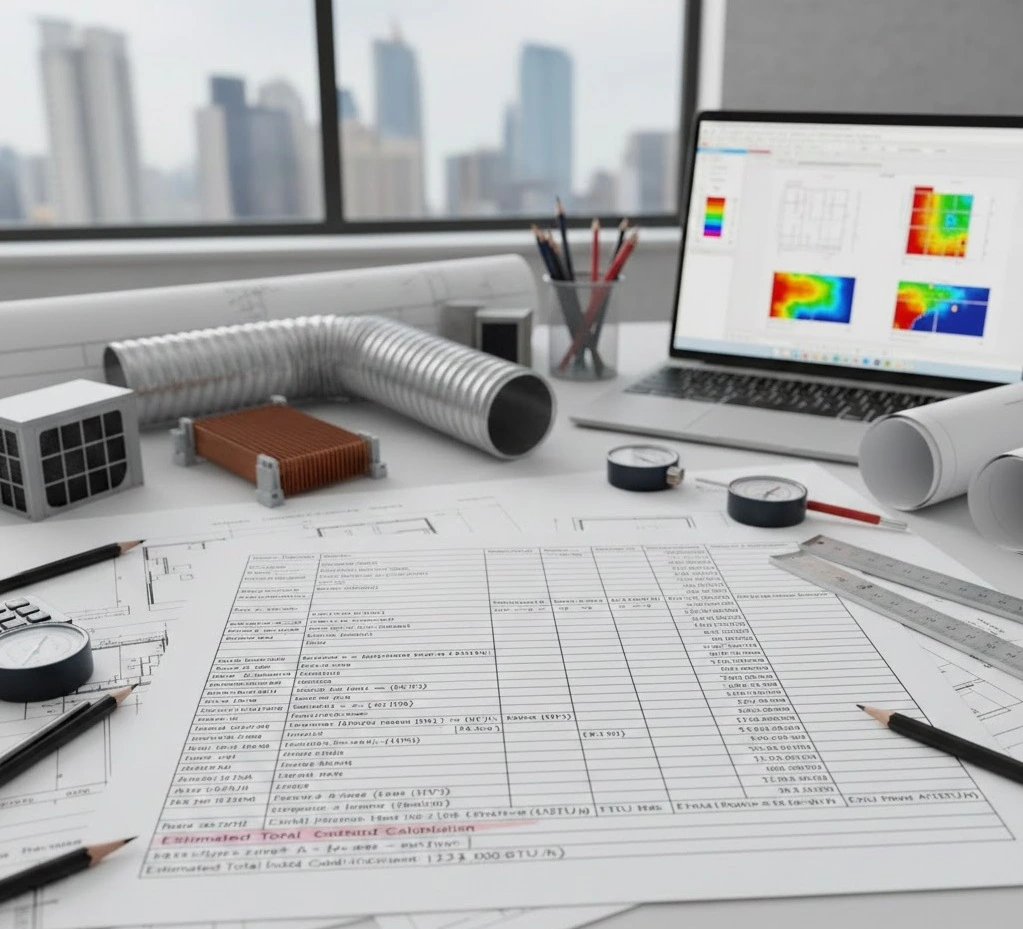 HVAC load calculation methods