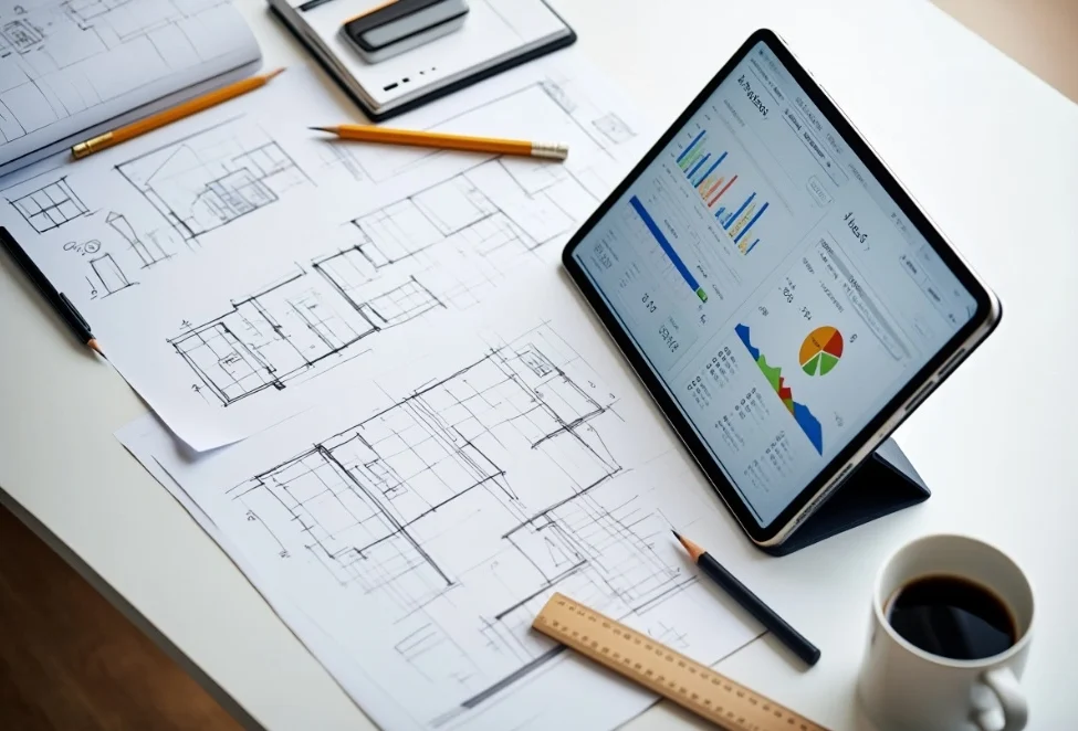 hand-drawn sketches" and "initial planning," the text clearly signals that this is the early feasibility phase rather than a final construction stage